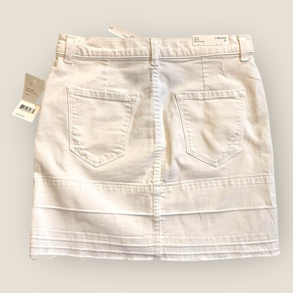 J Brand | Leila Mid Rise White Denim Pencil Skirt | Size 26 - Picture 8 of 11